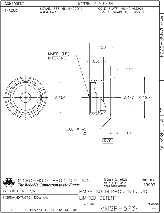 OL5734-MMSP-SURF MNT SHROUD-REV-