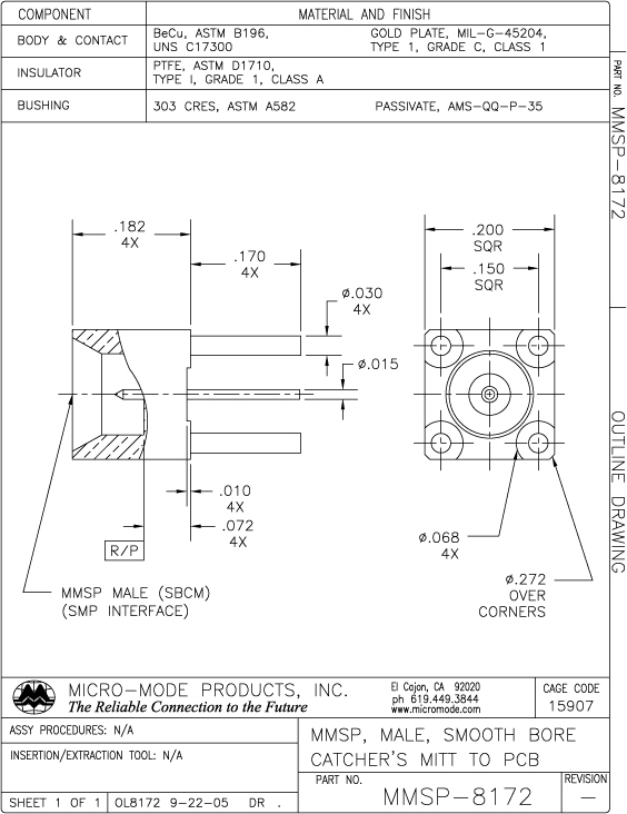 OL8172-MMSP-SBCM-PCB MNT-REV-